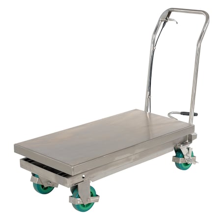 Vestil CART SCISSOR 1000LB CAPACITY STAINLESS STEEL CART-1000-SS2